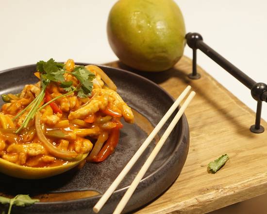 Order Spicy Mango Chicken food online from Inchin Bamboo Garden store, Chino HIlls on bringmethat.com