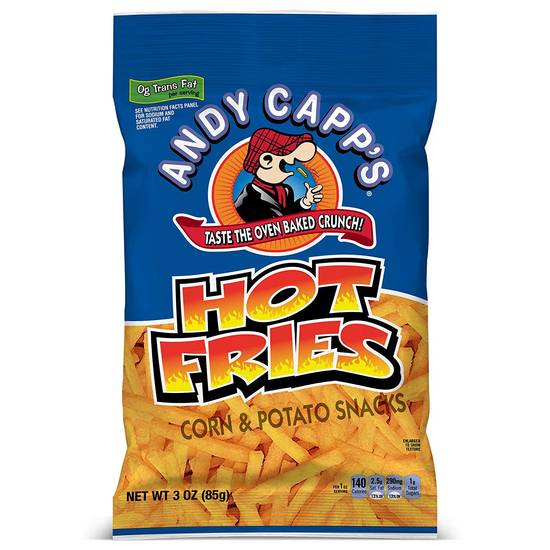 Order Capp's Hot Fries Corn & Potato Snacks food online from Exxon Food Mart store, Port Huron on bringmethat.com