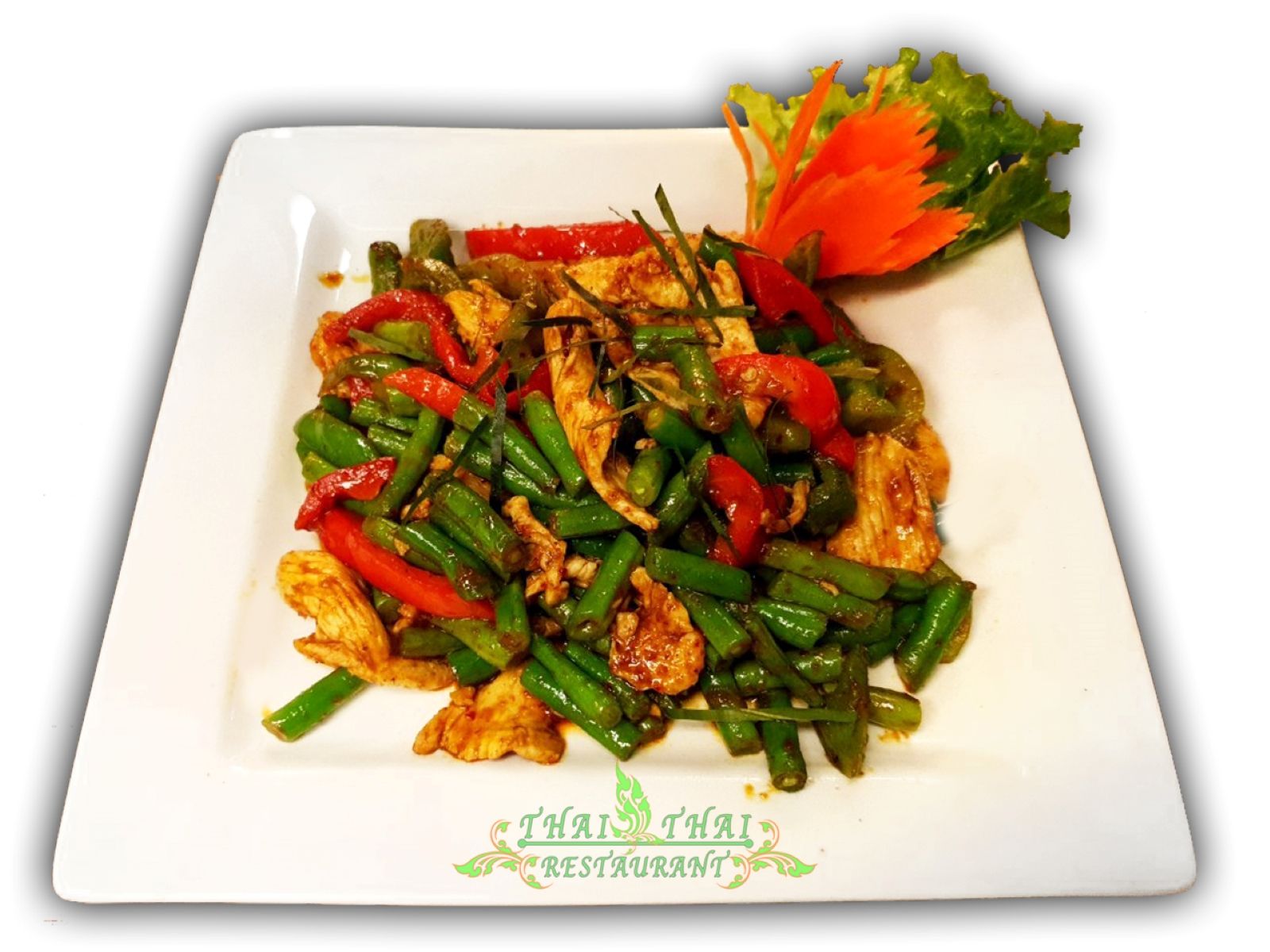Order E10. Pad Phrik-Khing food online from Thai Thai Restaurant store, Fallbrook on bringmethat.com