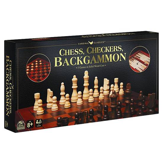 Order Spin Master™ Chess, Checkers and Backgammon 65-Piece Set food online from Bed Bath &Amp; Beyond store, Rego Park on bringmethat.com