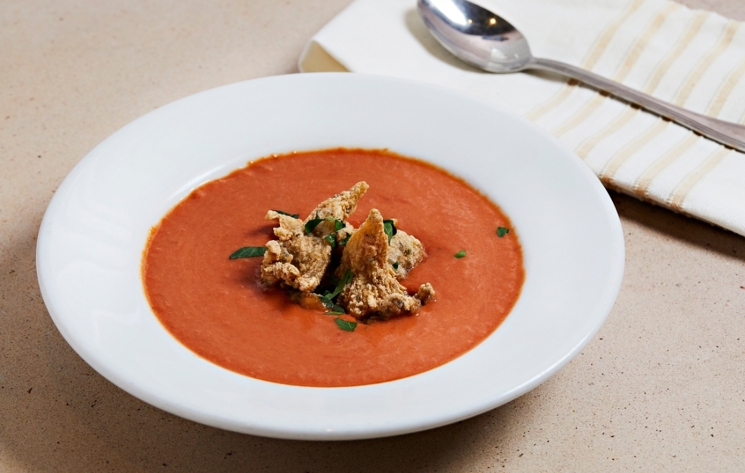Order Crabby Tomato and King Oyster Bisque food online from Fare Well store, Washington on bringmethat.com