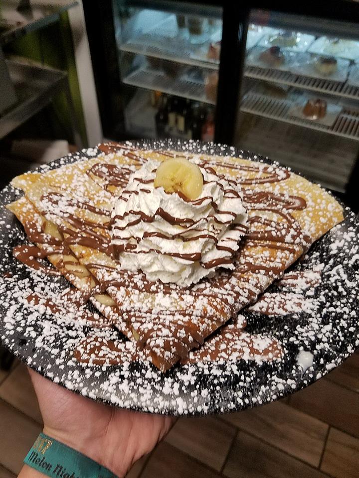 Order Banana Chocolate Crepe food online from Greenhouse Effect Coffee & Crepes store, Millcreek on bringmethat.com