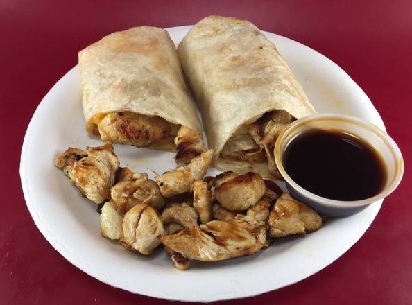 Order Chicken Breast Burrito food online from Michael's Burgers store, Canoga Park on bringmethat.com