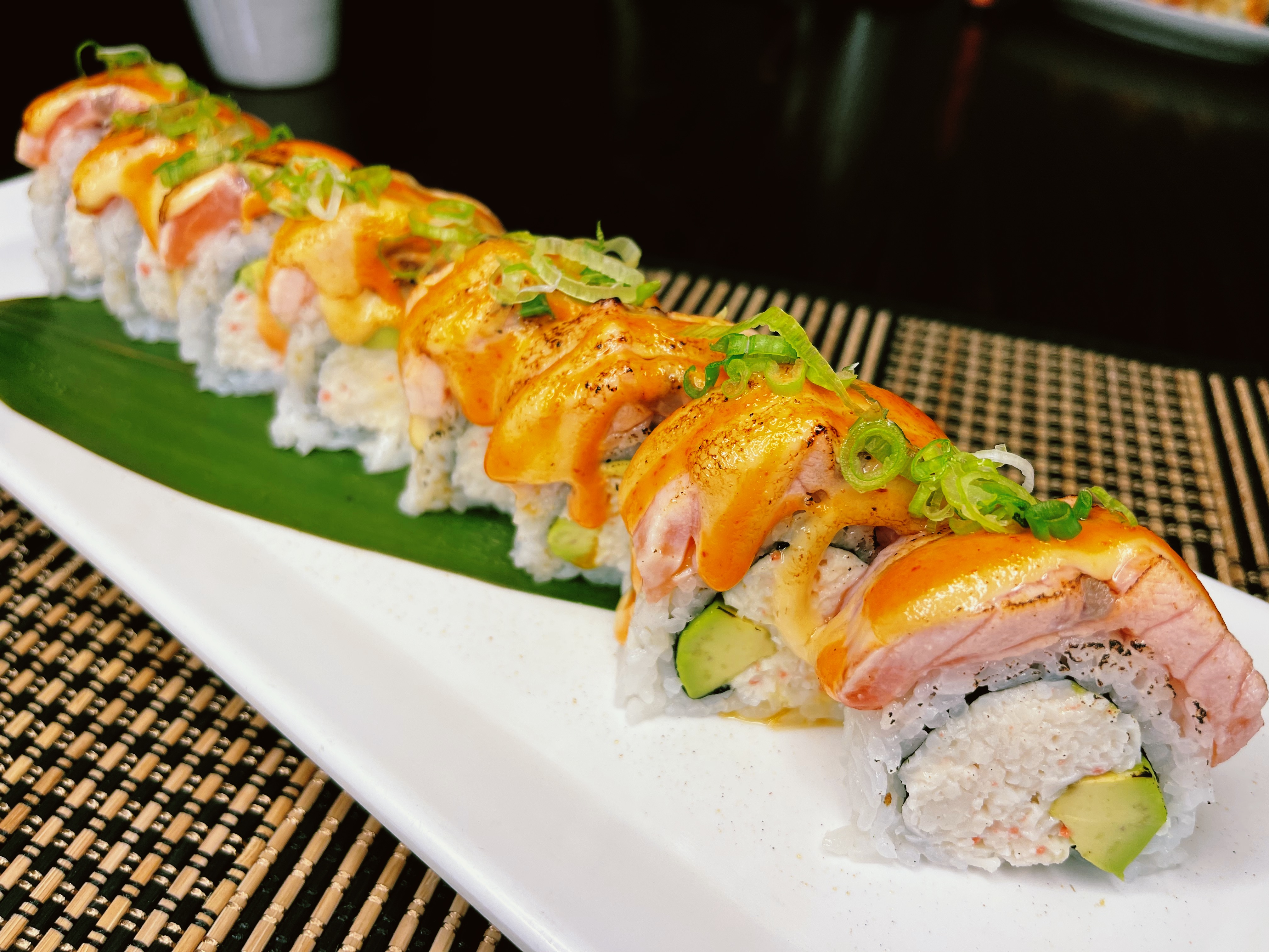 Order B2. Baked Salmon Roll food online from Sushien store, Carson on bringmethat.com