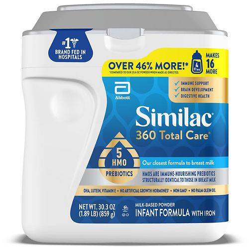 Order Similac 360 Total Care Infant Formula Powder Tub - 30.3 oz food online from Walgreens store, FRUITA on bringmethat.com