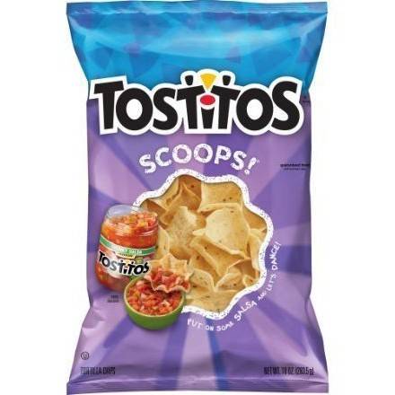 Order Tostitos Scoops Original Chips (10 oz) food online from Dolcezza Gelato store, Arlington on bringmethat.com