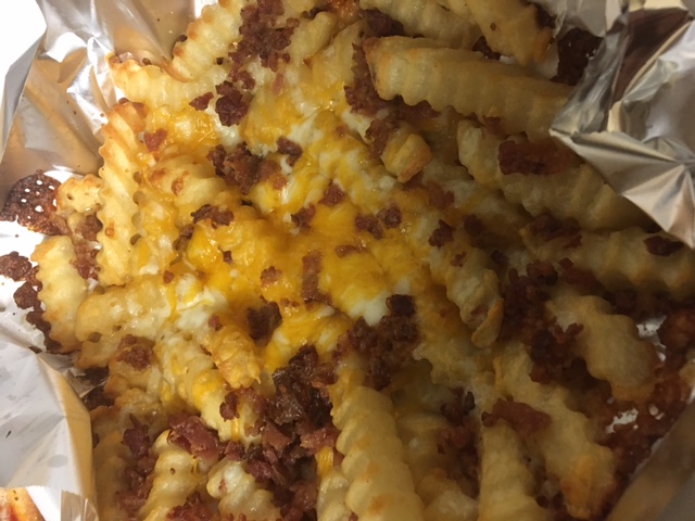 Order Ozona Crinkle Cut Bacon Cheese Fries food online from Ozona Pizza store, Palm Harbor on bringmethat.com