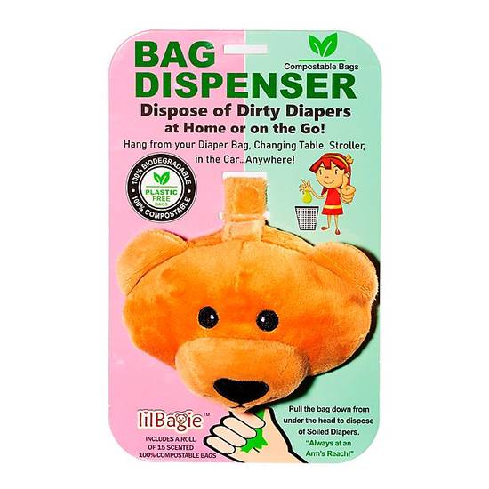 Order lilBagie™ Portable Bear Head Bag Dispenser food online from Buybuy Baby store, Franklin on bringmethat.com