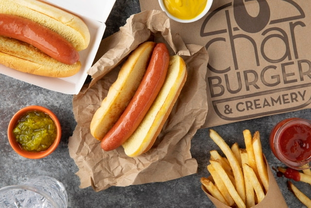 Order Hot Dog food online from Char Burger & Creamery store, Bridgewater Township on bringmethat.com