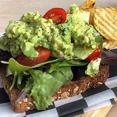 Order Avocado Mash Sandwich food online from Cafe Peanut store, Jersey City on bringmethat.com