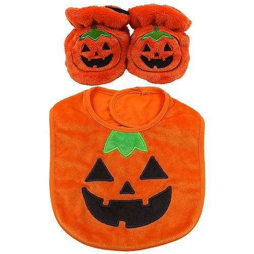 Order Festive Voice PUMPKIN BABY BIB AND BOOTIE SET, HALLOWEEN COSTUME - 1.0 ea food online from Walgreens store, Des Plaines on bringmethat.com