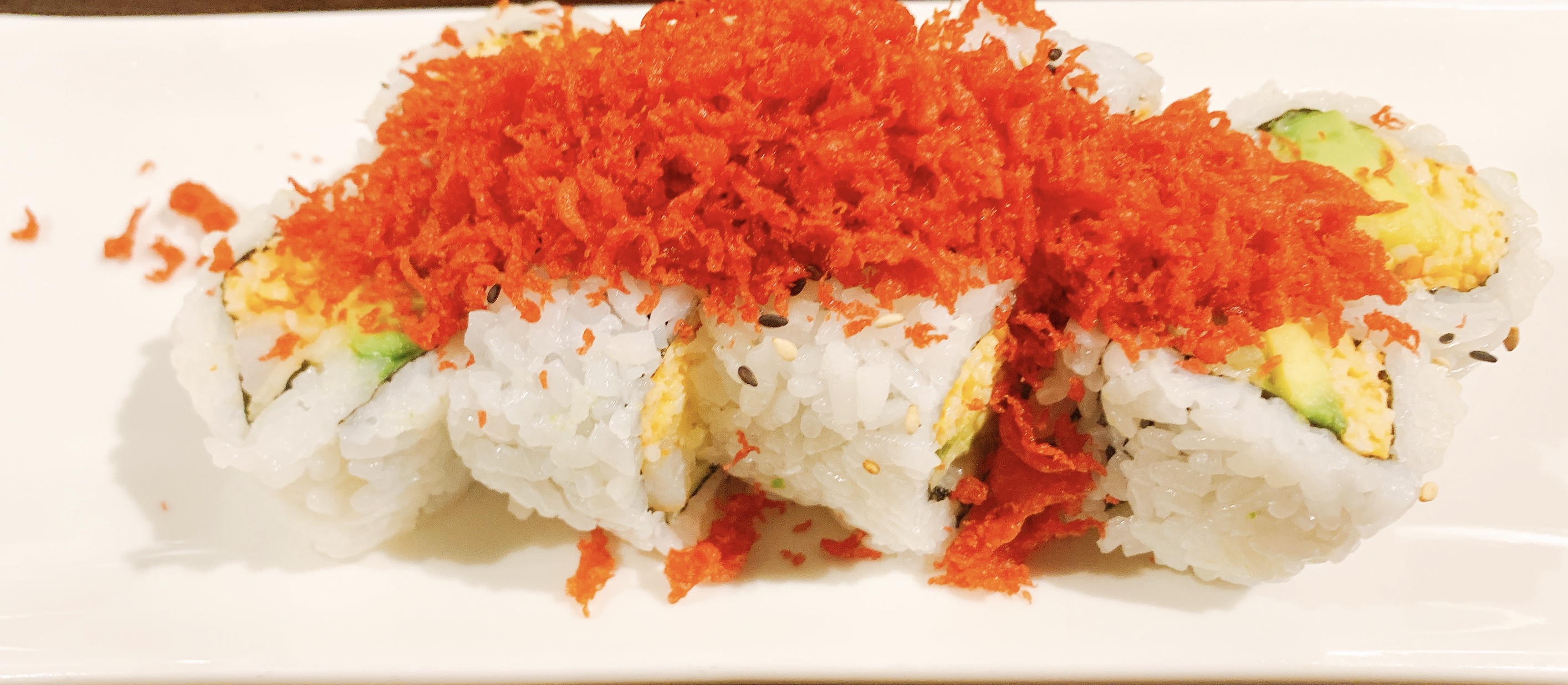 Order Spicy Crunchy Shrimp Roll food online from Sushi Rock store, Arlington on bringmethat.com