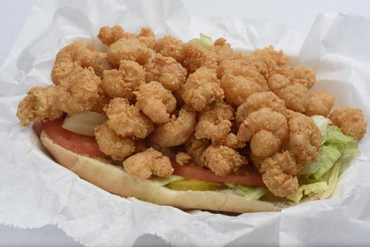 Order 19. Shrimp Po-Boy food online from Highway 90 Fried Chicken store, Jefferson on bringmethat.com