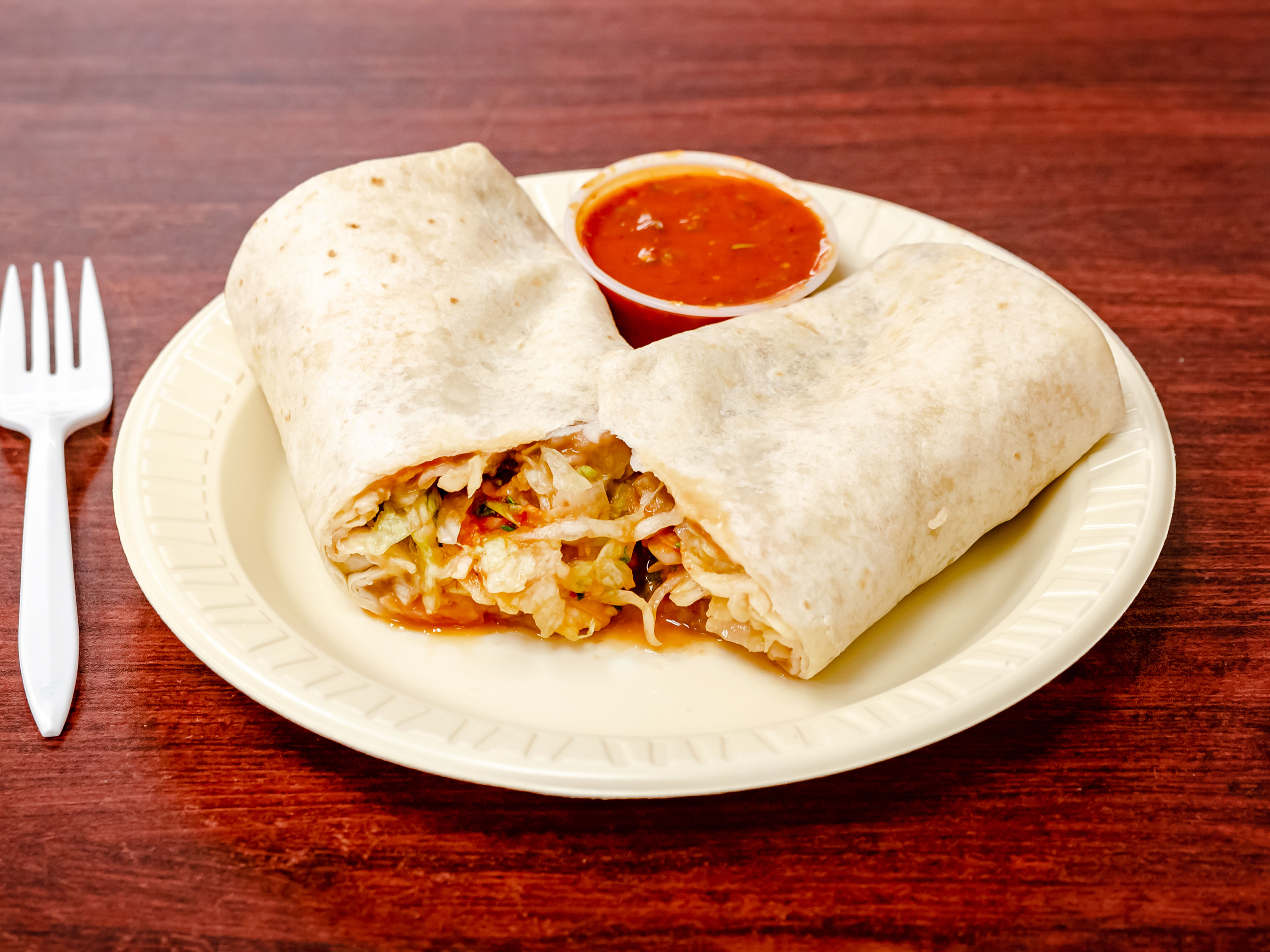 Order Regular Burrito food online from La Bamba store, Lafayette on bringmethat.com
