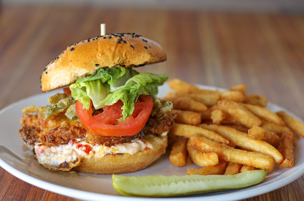 Order Spicy Chicken Sandwich food online from Gravity Taphouse Grille store, Grand Rapids on bringmethat.com