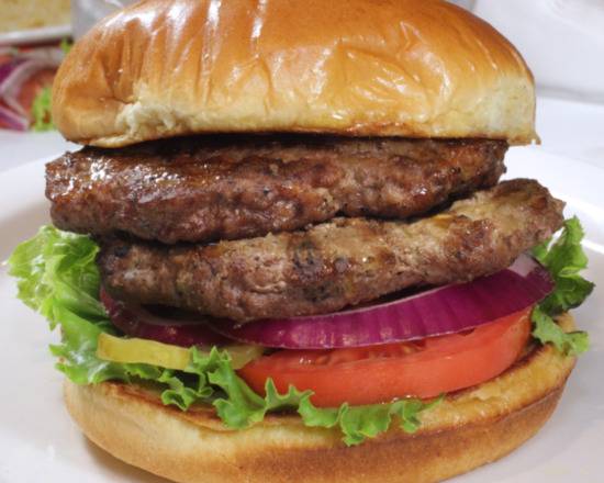 Order Double Hamburger food online from Koko Mediterranean Grille store, Chicago on bringmethat.com