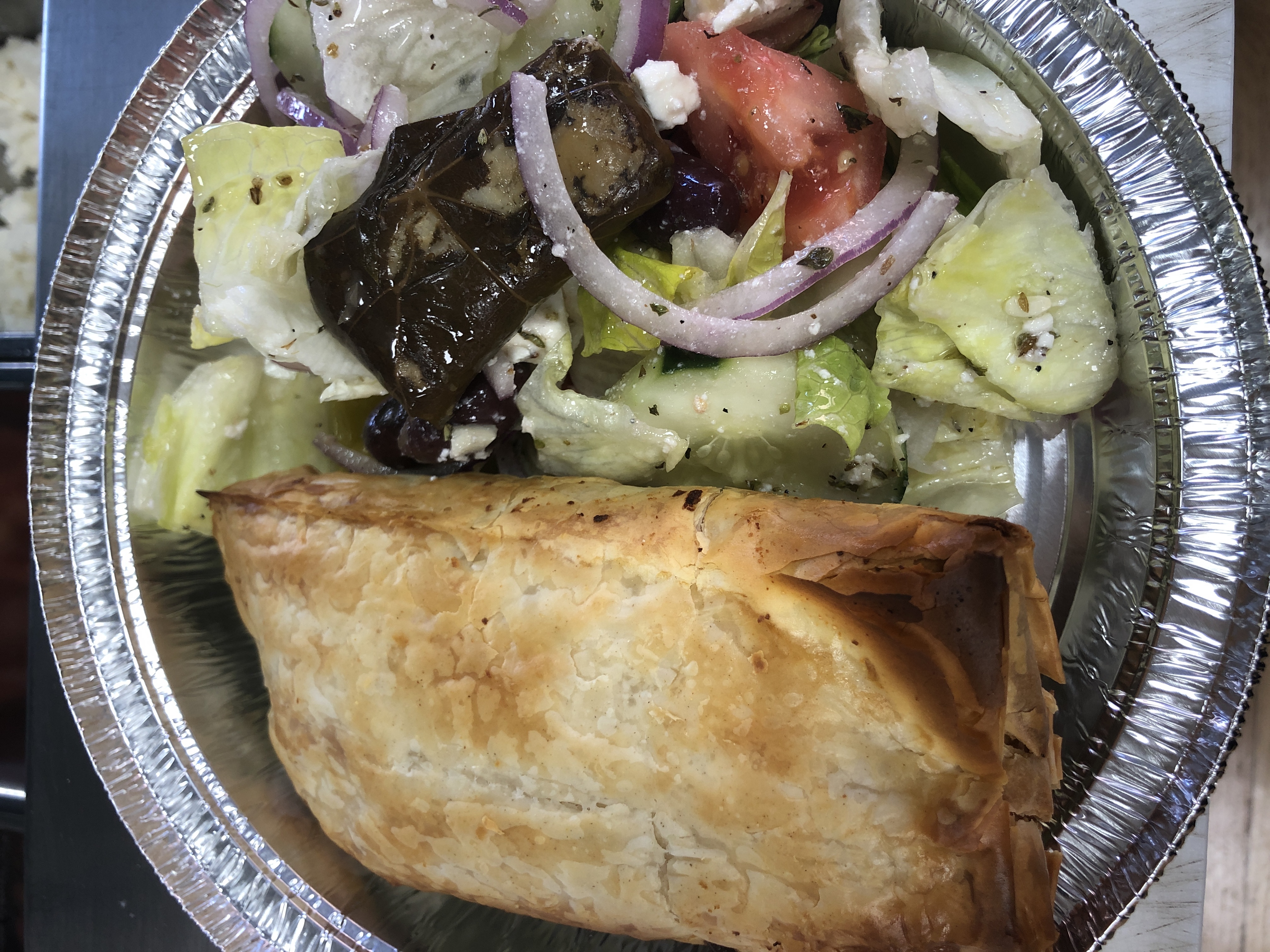 Order Spinach Pie with Salad food online from Casa Calamari store, Brooklyn on bringmethat.com