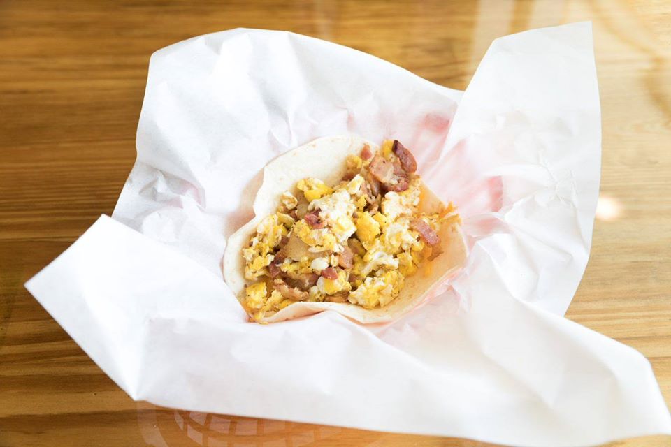 Order Breakfast Taco: Egg & Cheese food online from Fuzzy Taco Shop store, Cedar Hill on bringmethat.com