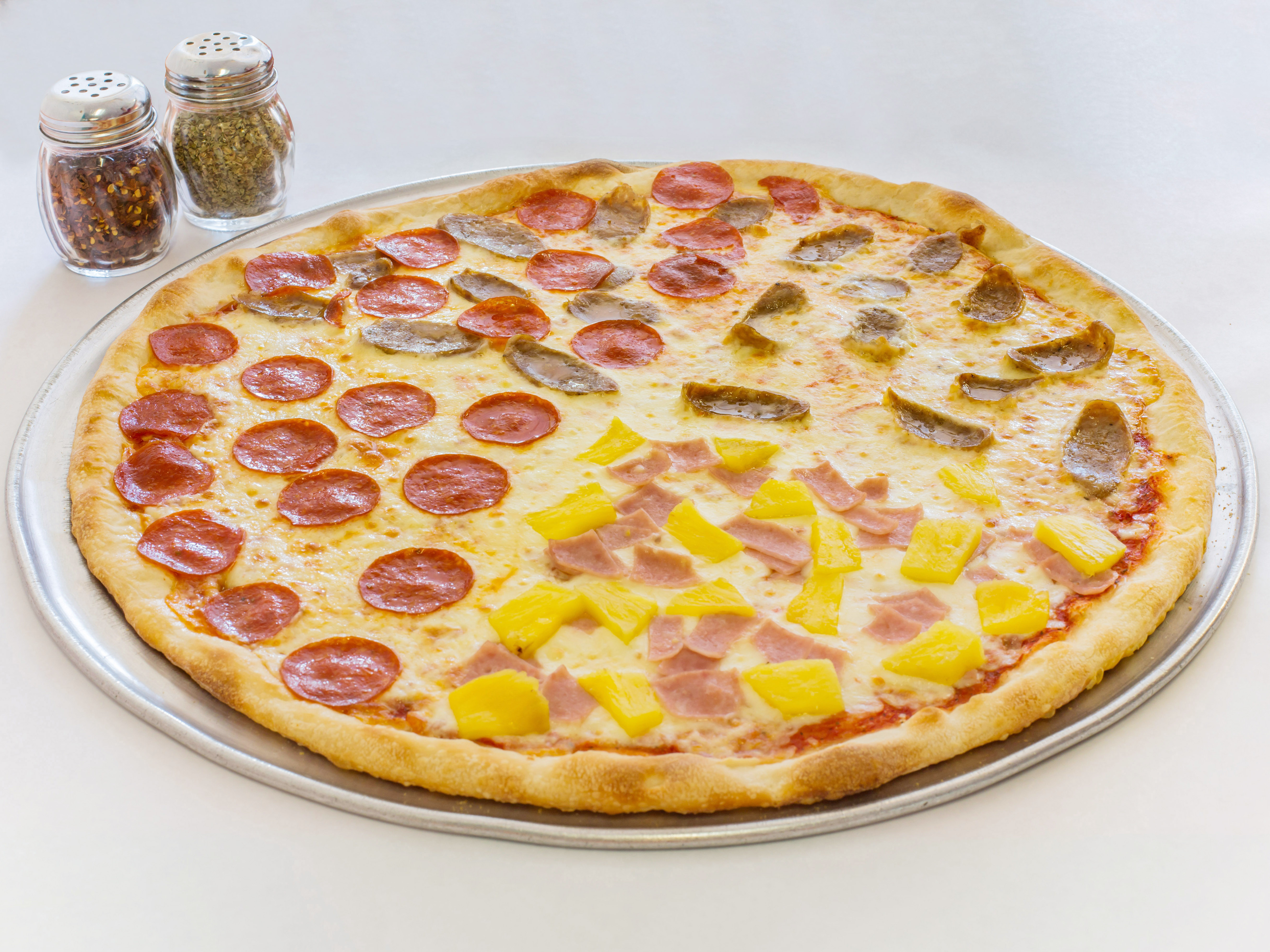 Order Meat Lovers Pizza food online from Kaylen Deli, Pizza & Latin Food store, Bogota on bringmethat.com