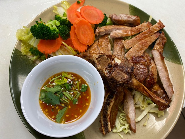 Order 48. Grilled Pork Platter food online from Mekong store, Anchorage on bringmethat.com