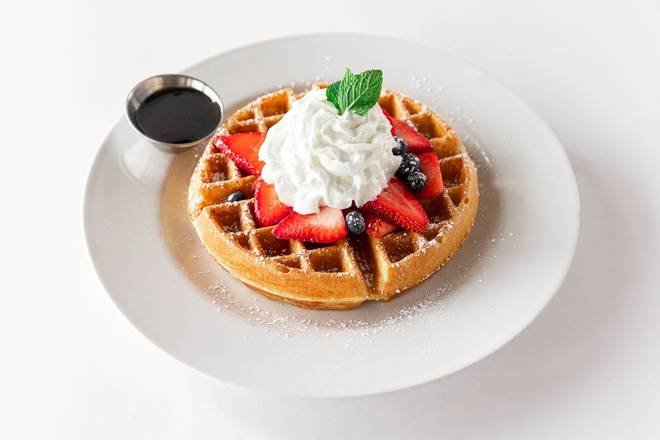 Order Fresh Berries Waffle food online from The Hash Kitchen store, Scottsdale on bringmethat.com