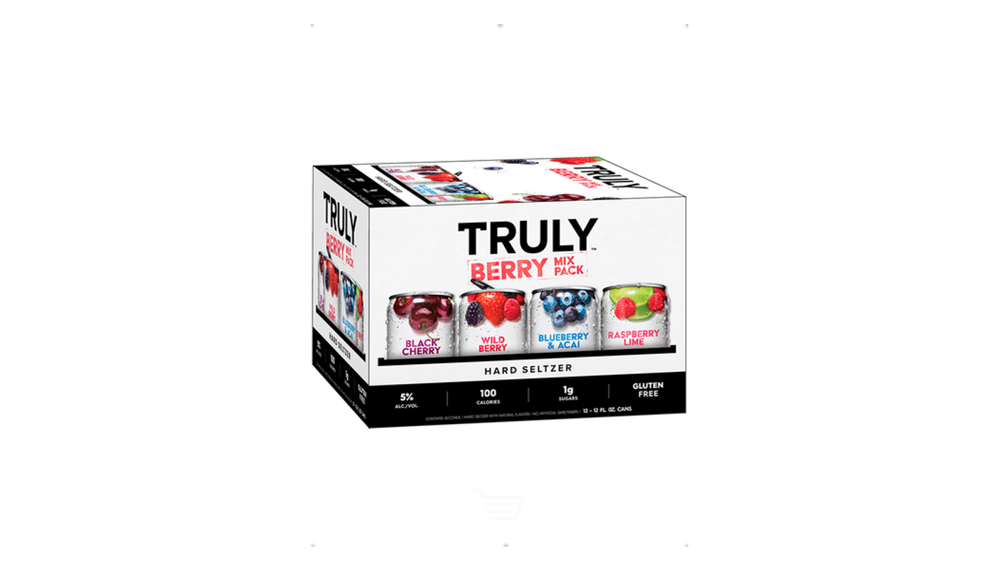 Order  Truly Hard Seltzer Berry Variety  | 12 x 12oz Cans food online from Ocean Liquor store, South Pasadena on bringmethat.com