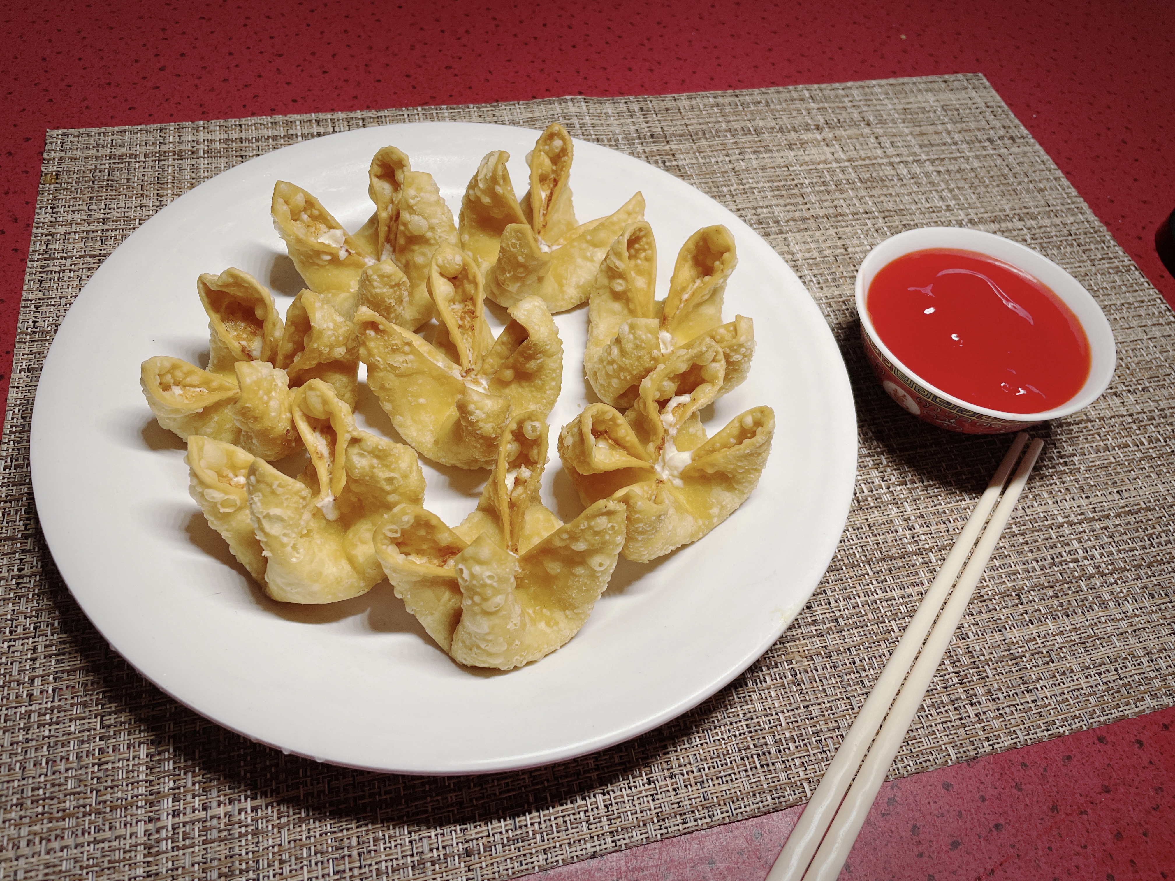 Order Cream Cheese Wonton food online from Happy China Restaurant store, Pensacola on bringmethat.com