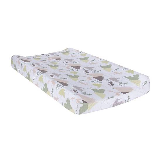 Order Trend Lab® Mountain Baby Changing Pad Cover in Grey/Green food online from Buybuy Baby store, Christiana on bringmethat.com