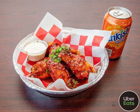 Order 6 pcs Wings Combo  food online from WINGS &amp; THAI RESTAURANT store, Wilmington on bringmethat.com