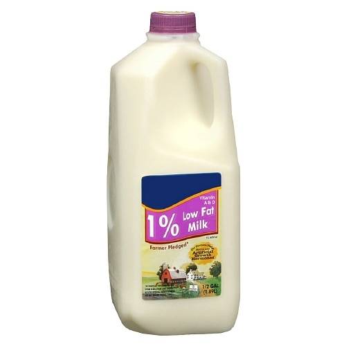 Order Prairie Farms Low Fat 1% Milk 1/2 Gallon - 64.0 oz food online from Walgreens store, New Albany on bringmethat.com