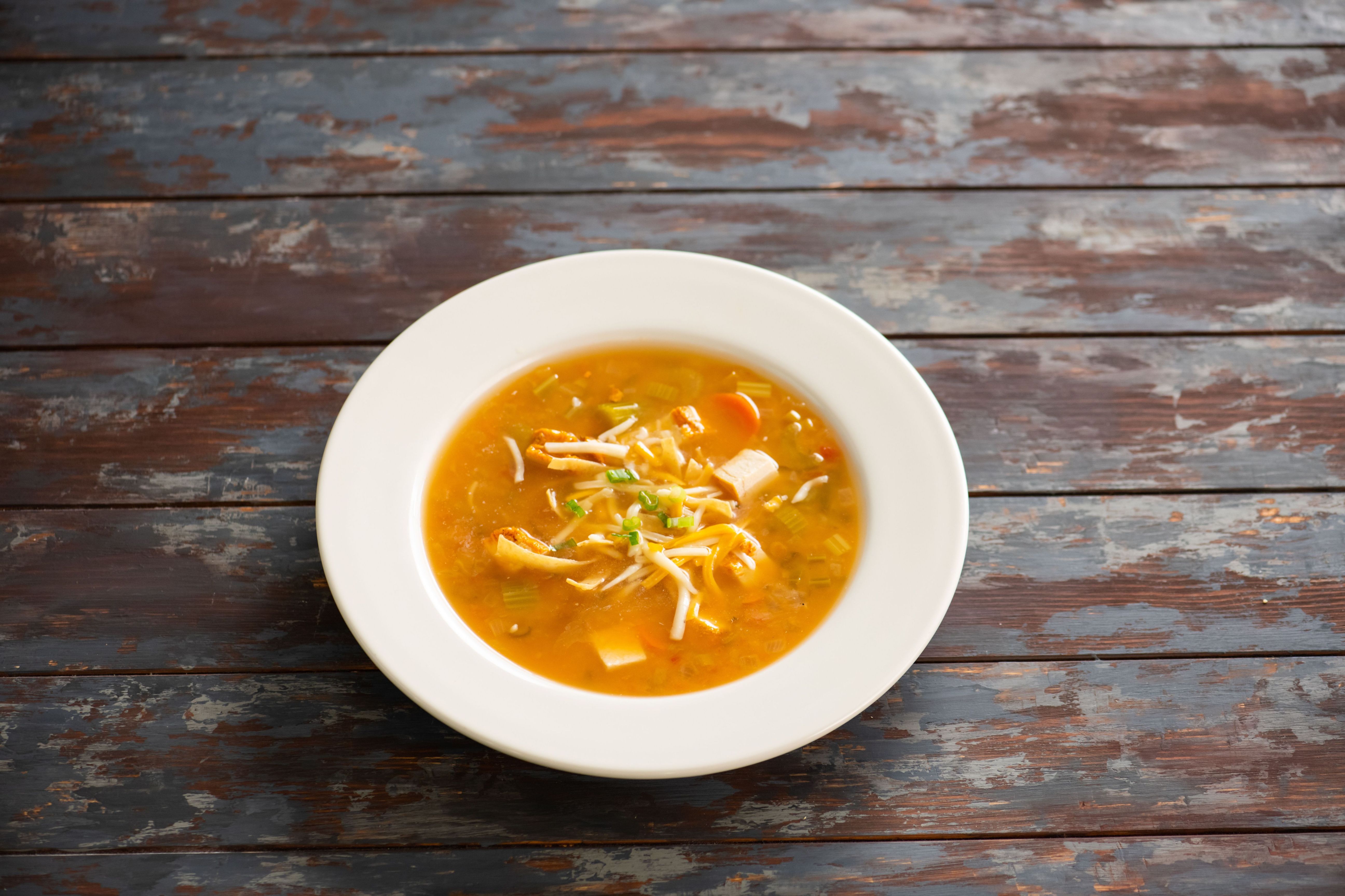 Order Chicken Tortilla Soup food online from Sharkys store, Studio City on bringmethat.com