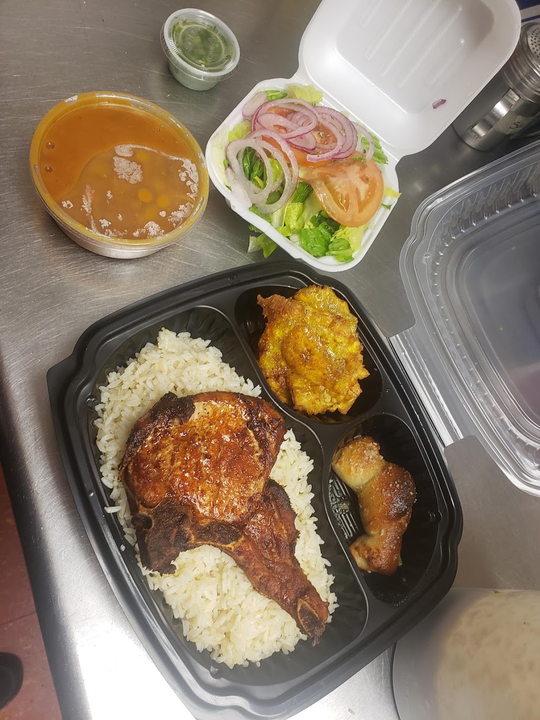 Order Hispanic Special Platter  food online from Amigos Pizza And Restaurant store, Cheltenham Township on bringmethat.com