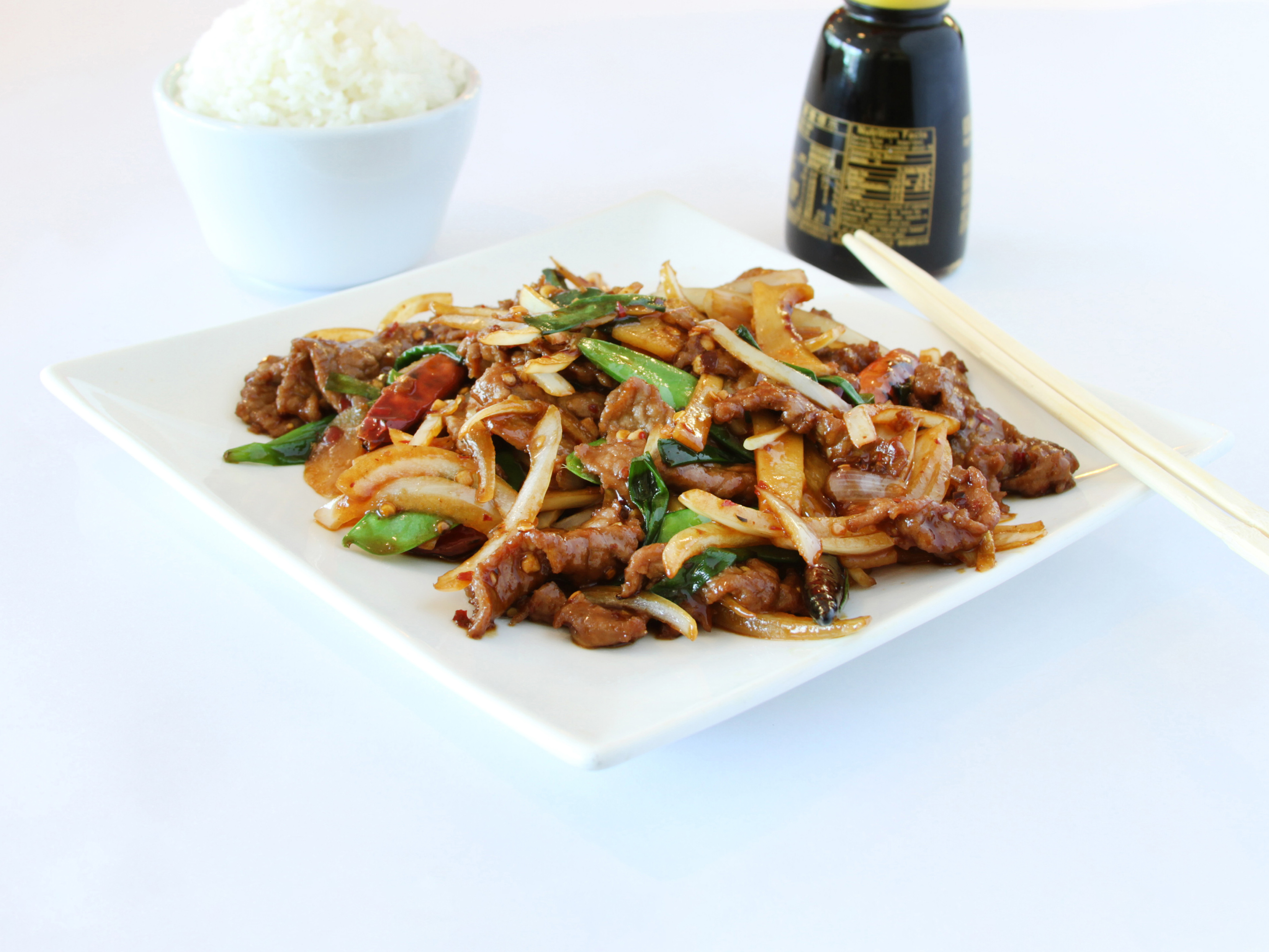 Order 44. Mongolian Beef food online from Tsai's Chinese Bistro store, Albuquerque on bringmethat.com