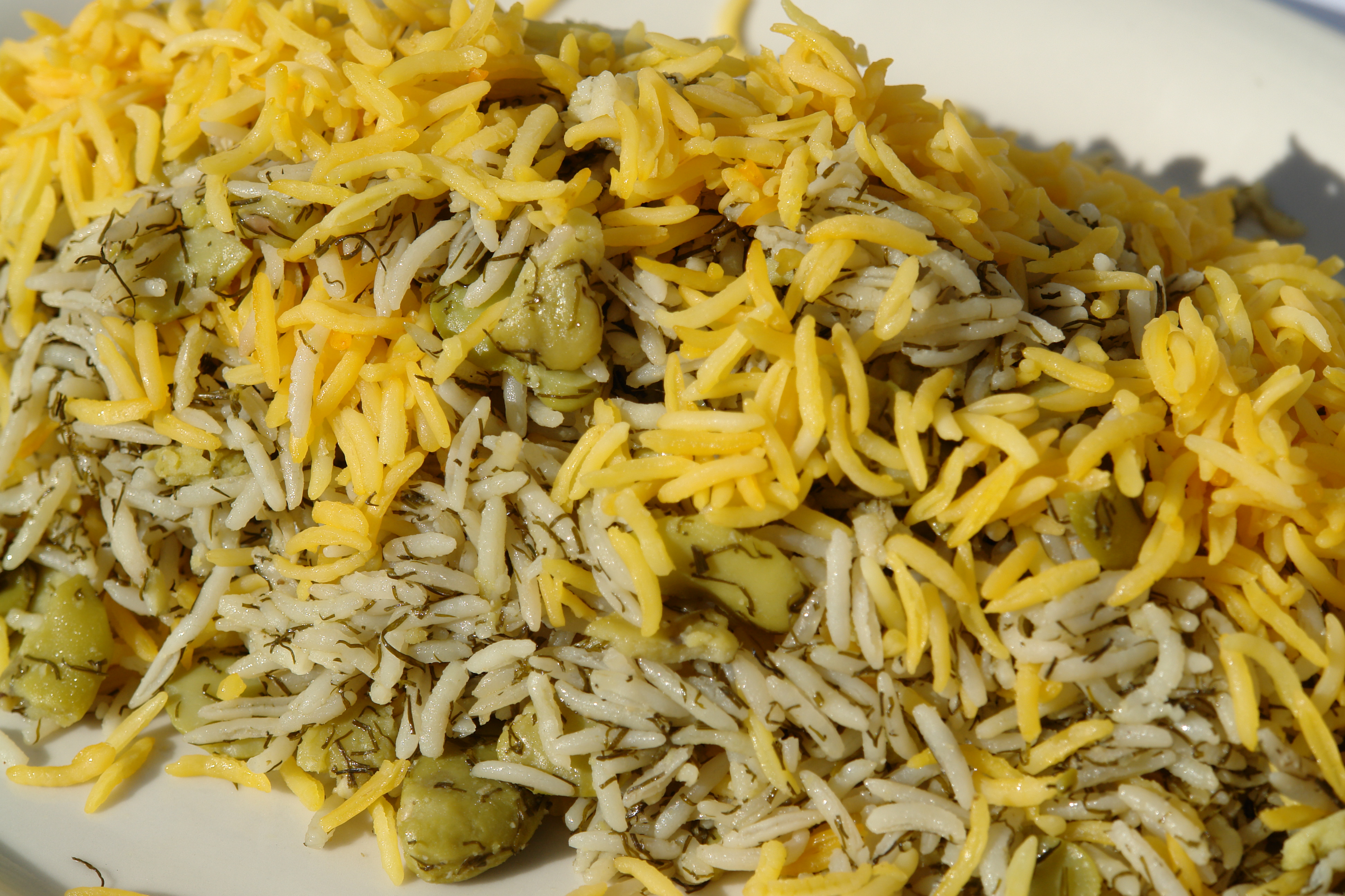 Order Lima Bean Specialty Rice food online from Shiraz Restaurant store, Glendale on bringmethat.com