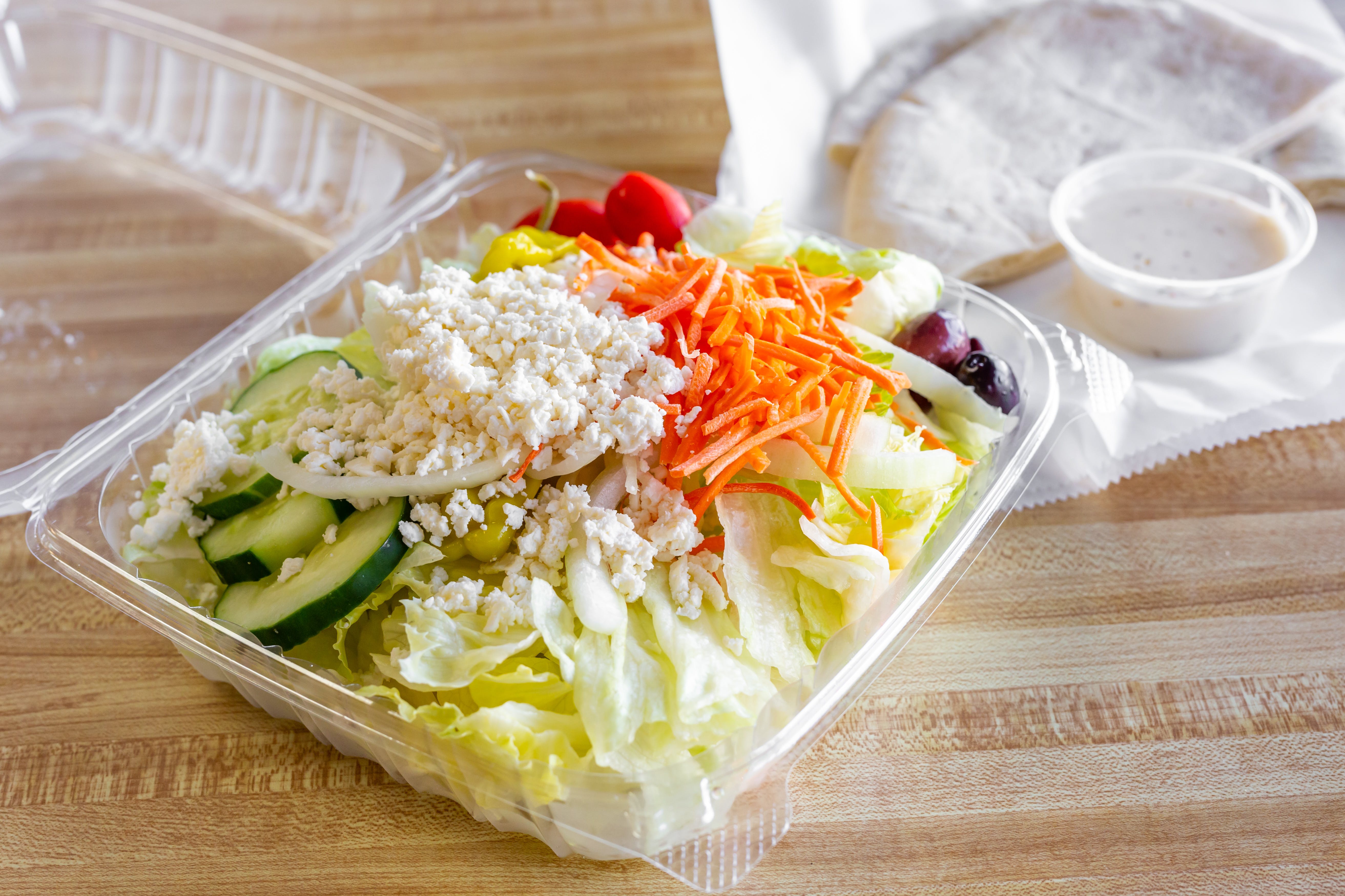 Order Greek Salad - Salad food online from Pizza World store, Salem on bringmethat.com