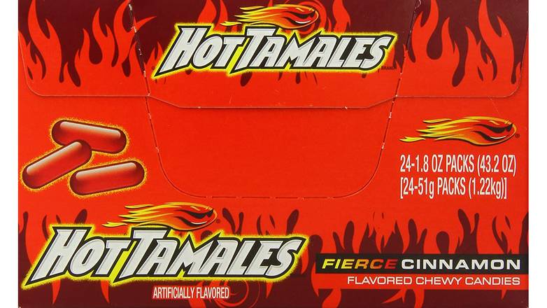 Order Hot Tamales Original Candy - Pack Of 24 food online from Shell Rock Spring store, Bel Air on bringmethat.com
