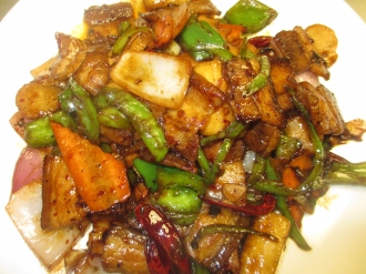 Order K3. Szechuan Twice Cooked Pork food online from China Cafe store, Syracuse on bringmethat.com