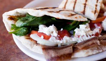 Order Gyro Wrap food online from The Blue Onion store, Weslaco on bringmethat.com