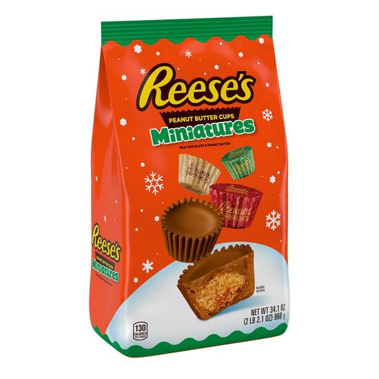 Order REESE'S Miniatures Milk Chocolate Peanut Butter Cups Candy, Christmas, 34.1 oz, Bulk Bag food online from CVS store, SCOTCH PLAINS on bringmethat.com