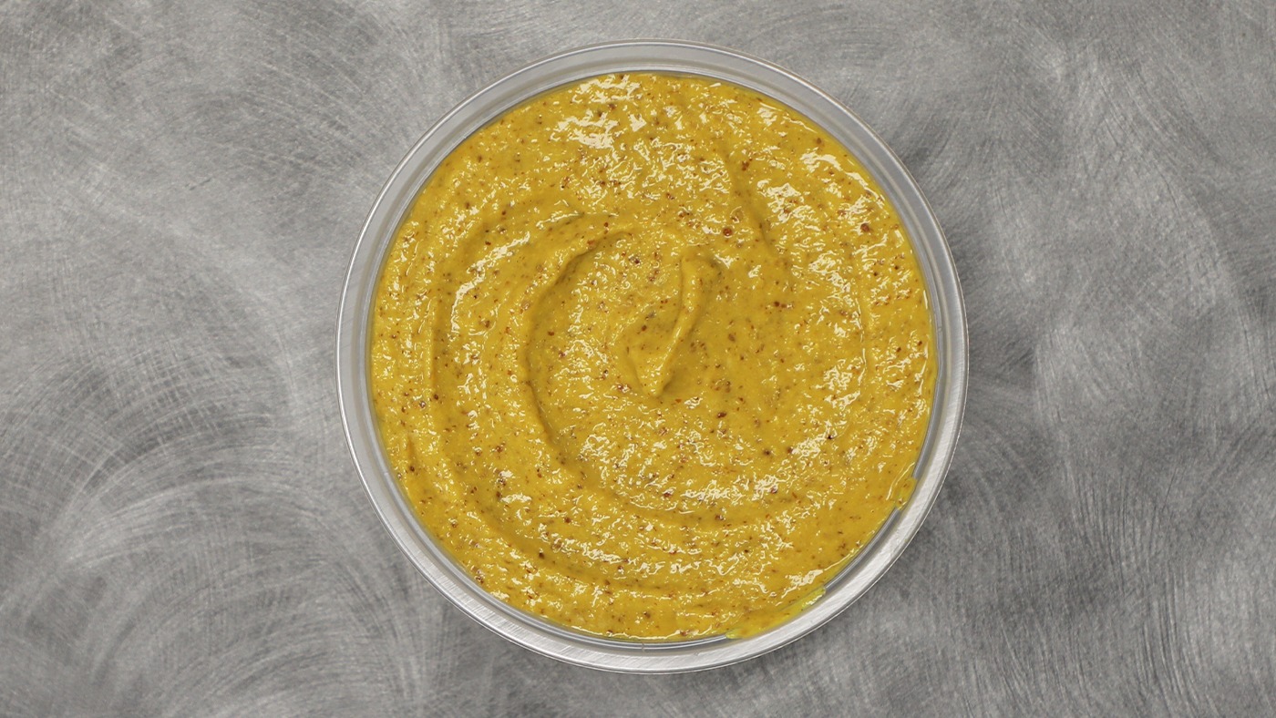 Order Large Spicy Mustard Dip food online from Philly Pretzel Factory store, Phoenixville on bringmethat.com