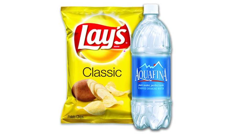 Order Combo Up Chips & Bottled Water (Aquafina) food online from Papa Gino's store, E. Providence on bringmethat.com
