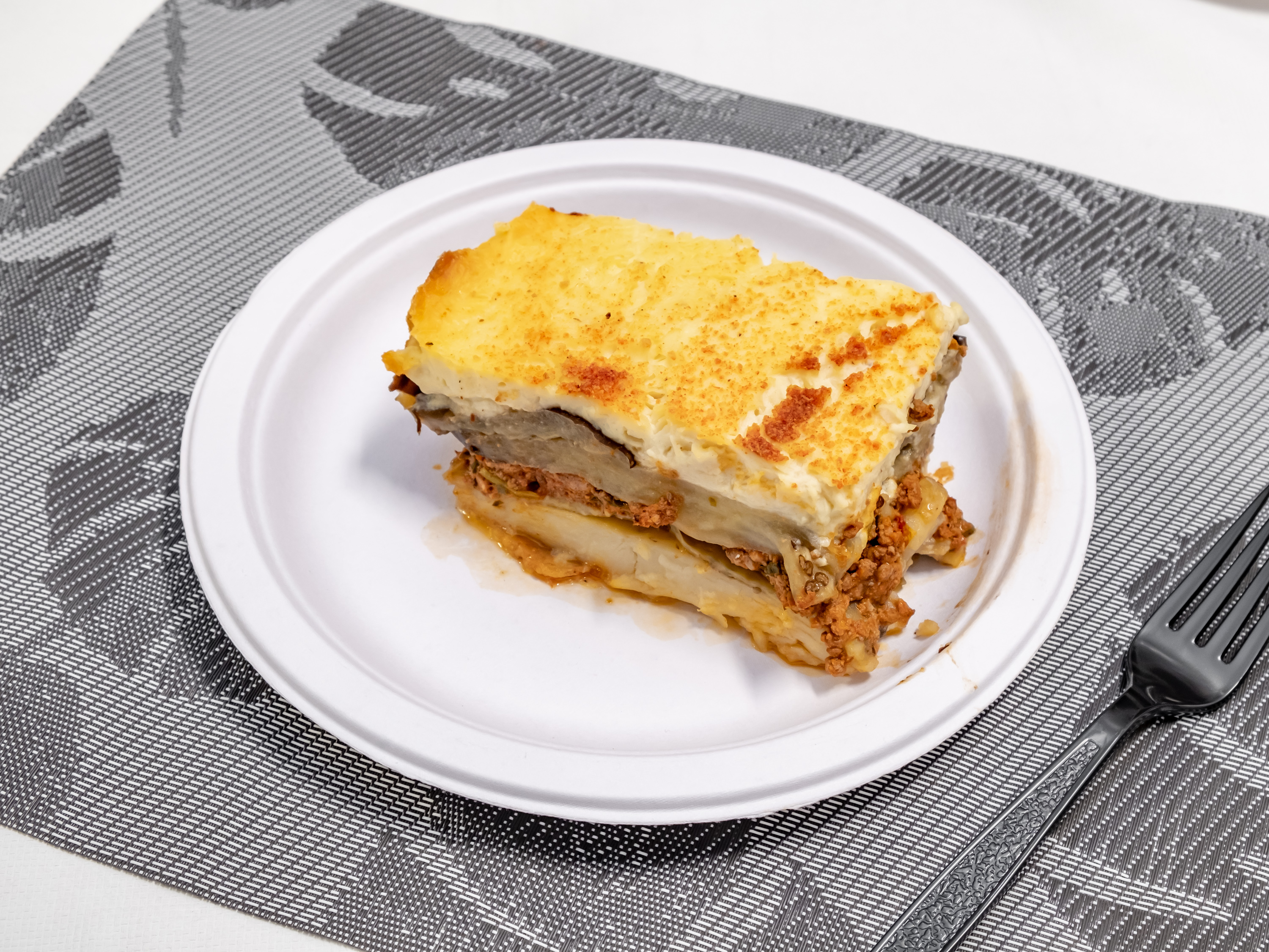 Order Moussaka Hot Special food online from Olives store, Princeton on bringmethat.com