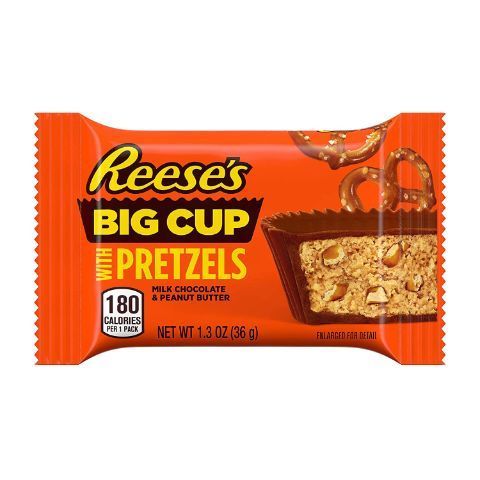 Order Reese's Big Cup with Pretzels Peanut Butter Cups 1.3oz food online from 7-Eleven store, Newburyport on bringmethat.com