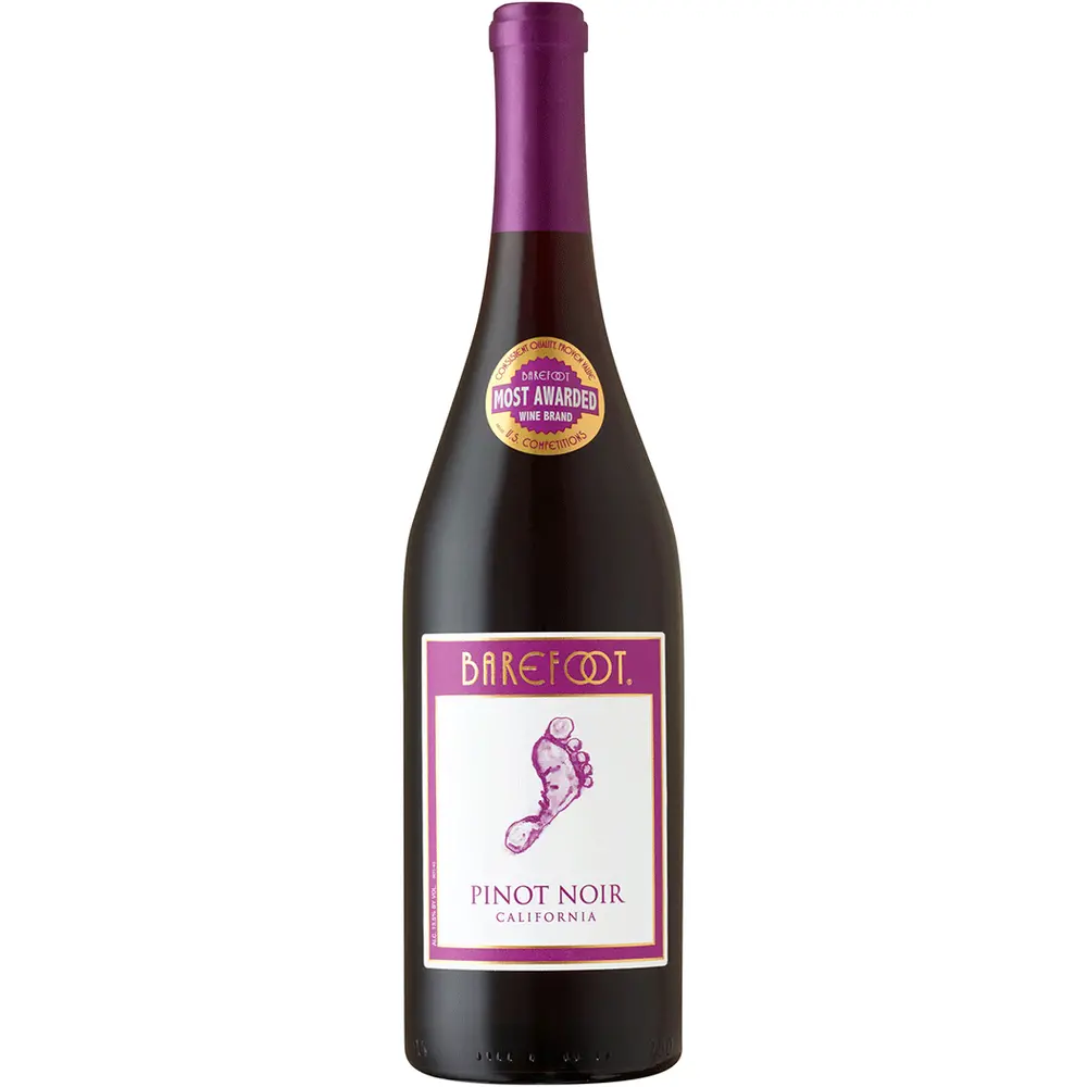 Order Barefoot Pinot Noir 750 ml. food online from Mirage Wine & Liquor store, Palm Springs on bringmethat.com