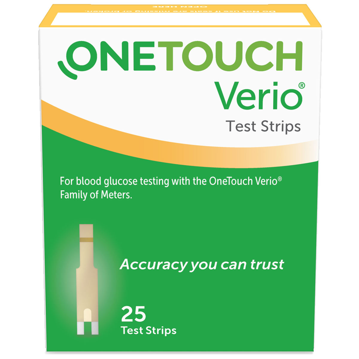Order OneTouch Verio Test Strips - 25 ct food online from Rite Aid store, SUFFOLK on bringmethat.com