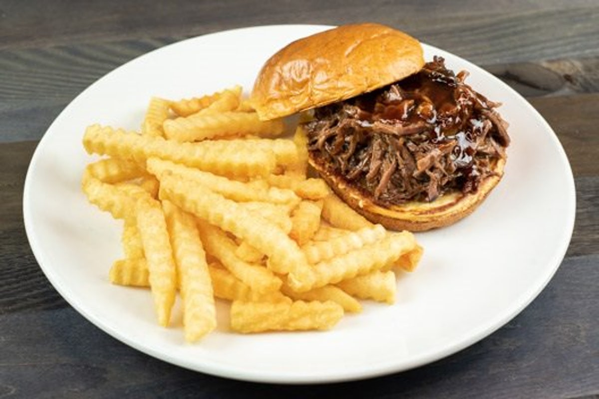 Order BBQ Beef Sandwich food online from Granite City store, Maple Grove on bringmethat.com