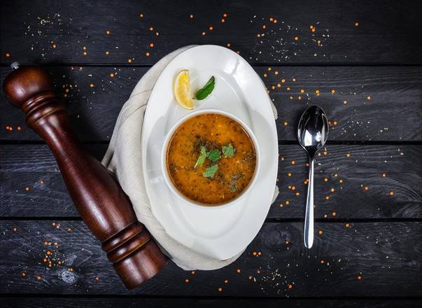 Order Red Lentil Soup + 1 Pita food online from Köy Grill store, Marlboro on bringmethat.com