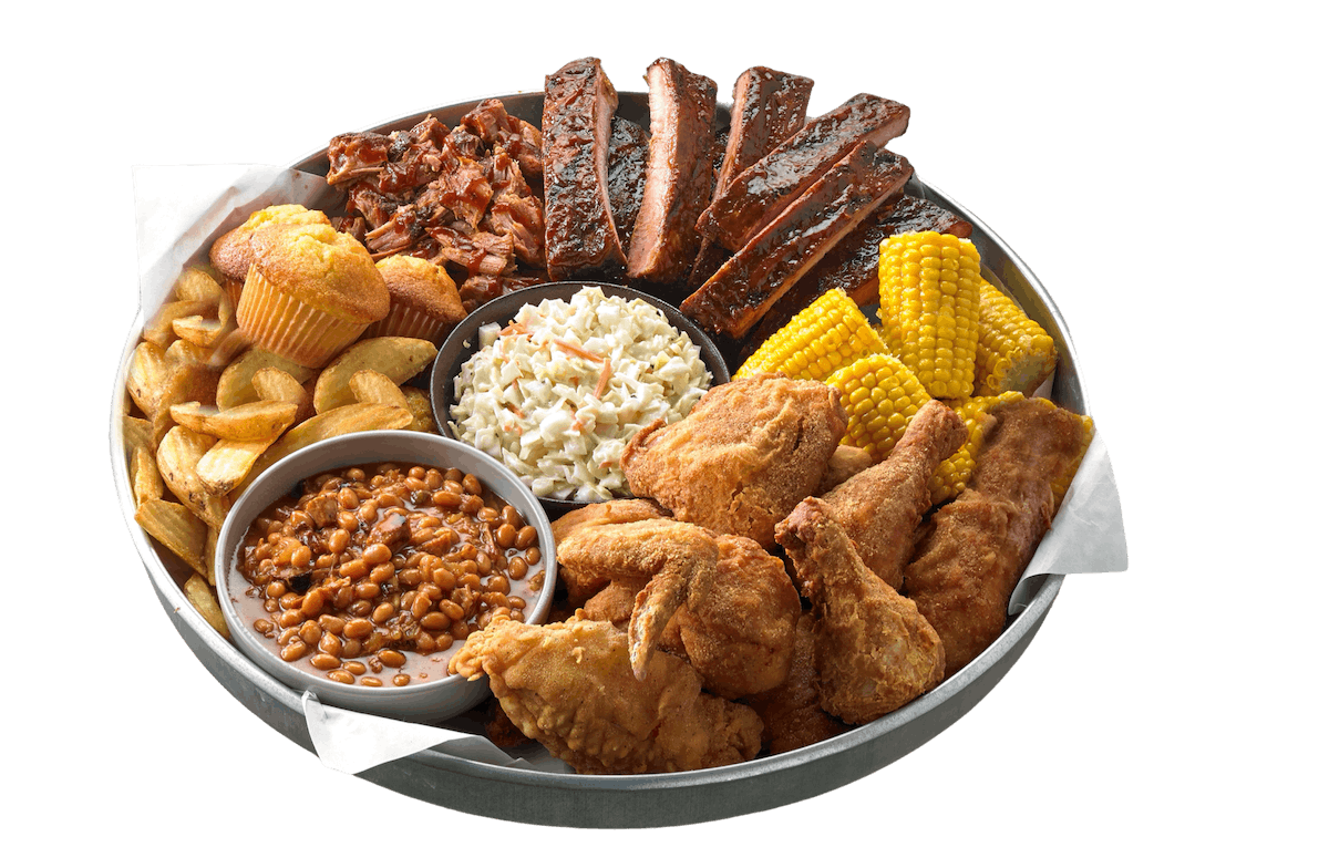 Order All-American BBQ Feast® with Fried Chicken food online from Famous Daves store, Westland on bringmethat.com