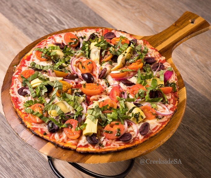 Order Victory Garden (100% Vegan, Gluten Free & Allergy Free) food online from Creekside Pizza & Taproom store, San Anselmo on bringmethat.com