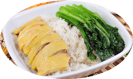 Order K1. Marinated Ranch Chicken Over Rice 貴妃黃毛雞飯 food online from Hing Lung Cafe store, South San Francisco on bringmethat.com